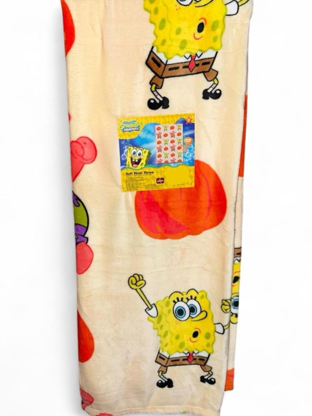 Nickelodeon SpongeBob SquarePants & Patrick Fall Pumpkins Plush Throw Blanket